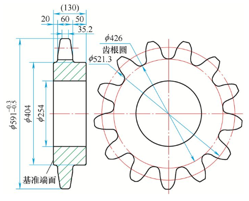 【兆恒機械】滲碳齒部有嚴重的貫穿型裂紋，何原因？